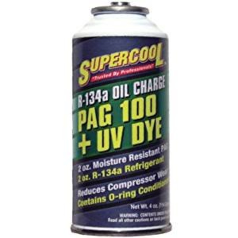Supercool R134a Oil Charge PAG 100 plus UV Dye – 4 oz