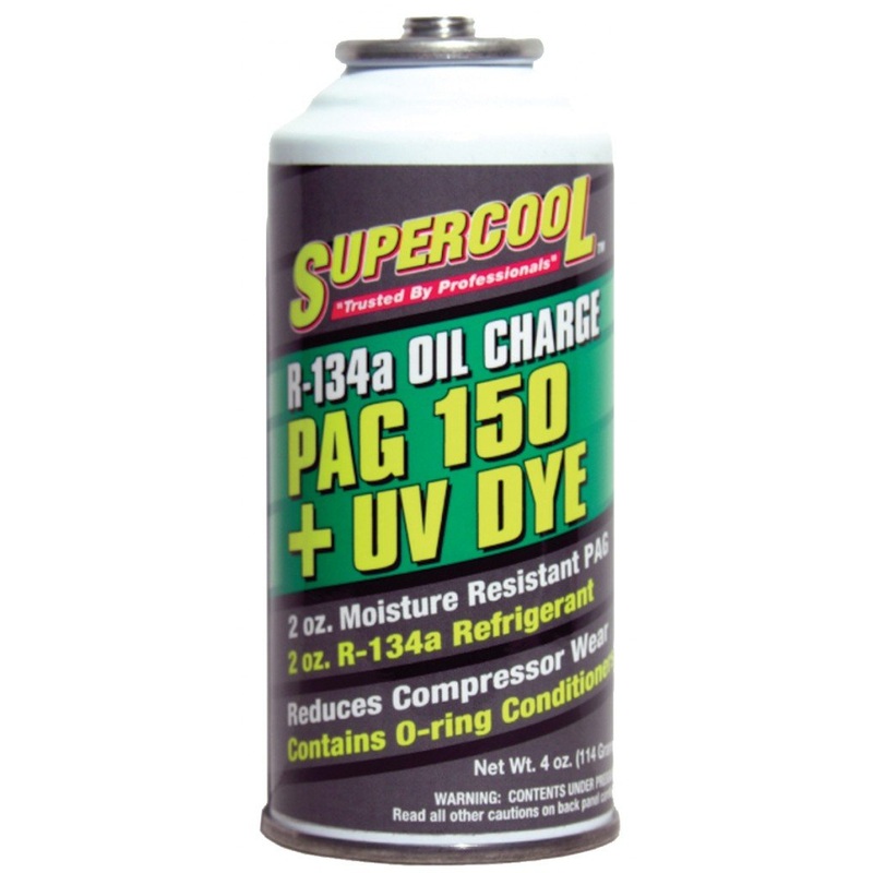 Supercool R134a Oil Charge PAG 150 plus UV Dye – 4 oz