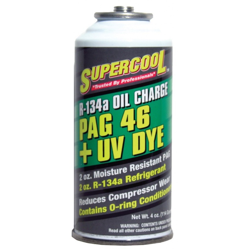 Supercool R134a Oil Charge PAG 46 plus UV Dye – 4 oz