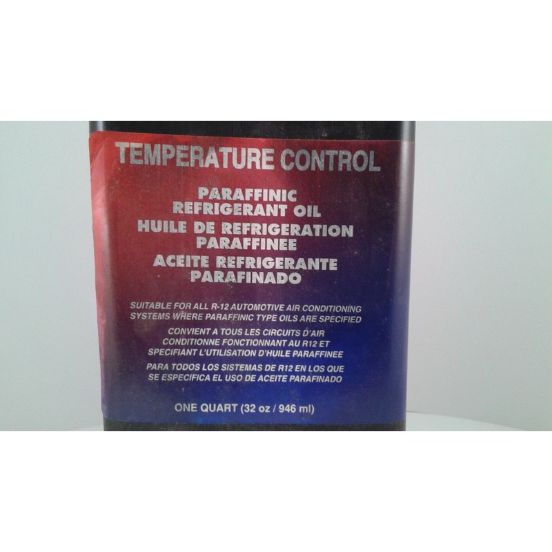 Temperature Control Paraffinic Refrigerant Oil – 1 qt –