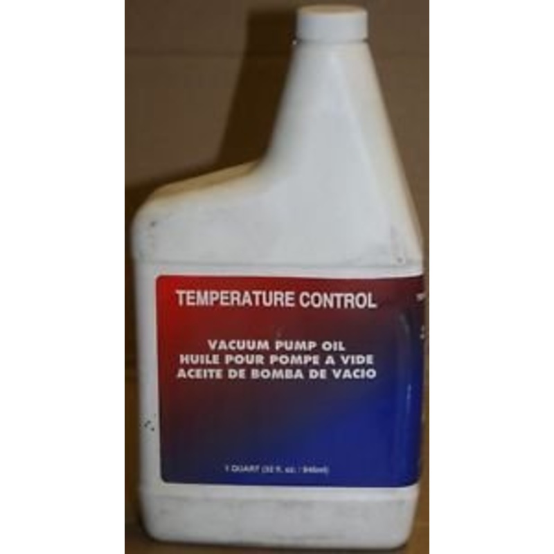 Temperature Control Vacuum Pump Oil, 1 quart.