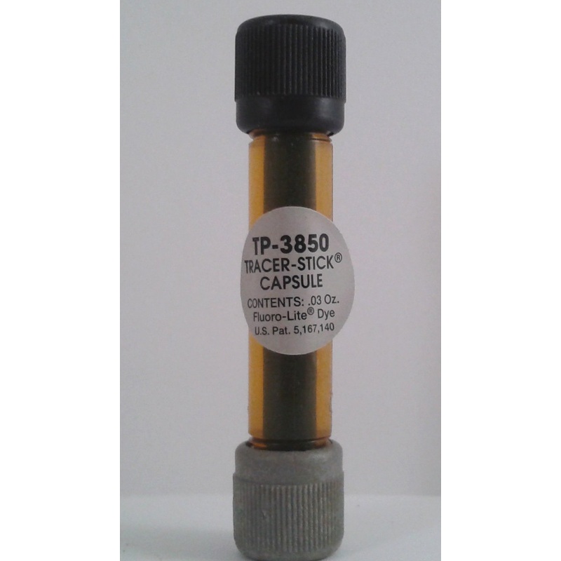 Tracer-Stick A/C In-line R12 Mineral Oil Dye Capsules for Tracer system – 0.06 oz (1.9 ml) capsule –