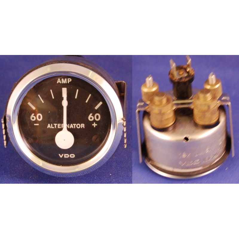 VDO Marine Ammeter 60-0-60 2-1/16 Diameter