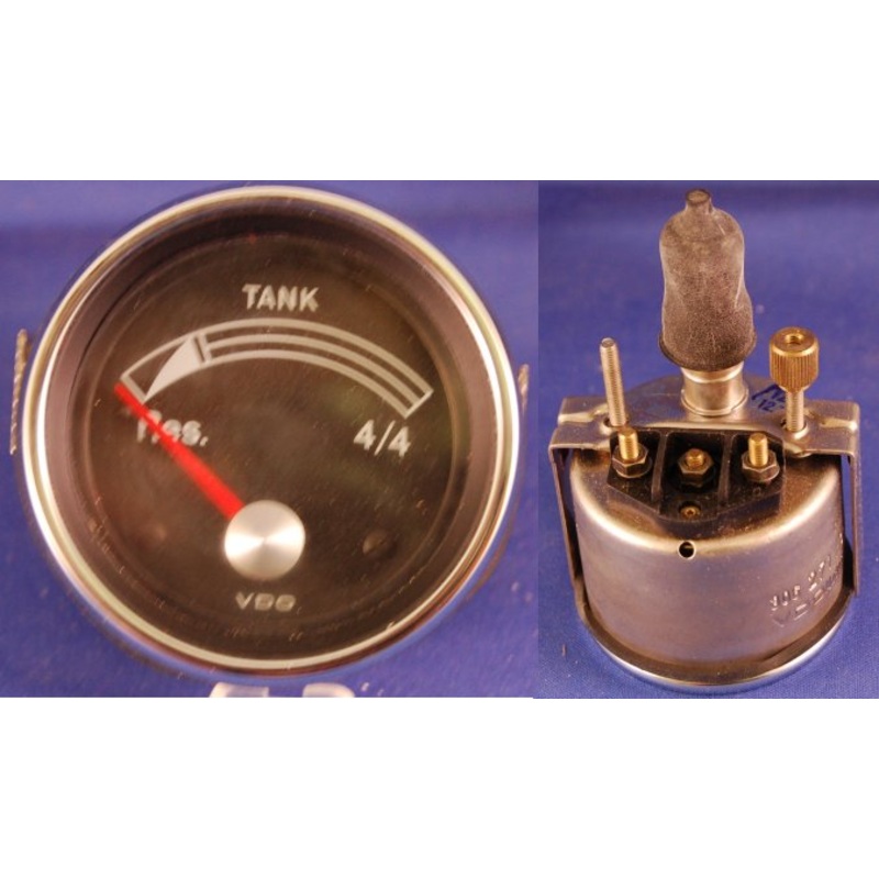 VDO Marine Electric Fuel Level Gauge 2-3/8 dia, 24v