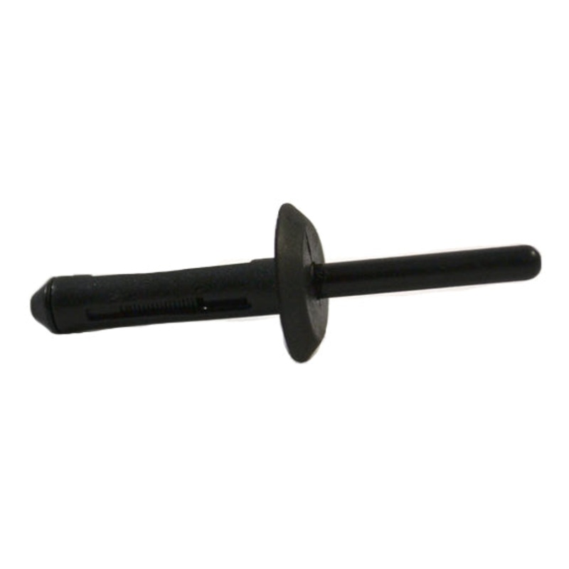 Black Nylon Blind Rivet 1/4 (6.3mm) Hole, 5/32 – 13/32 Panel Range, 43/64 Flange, 100 Pack