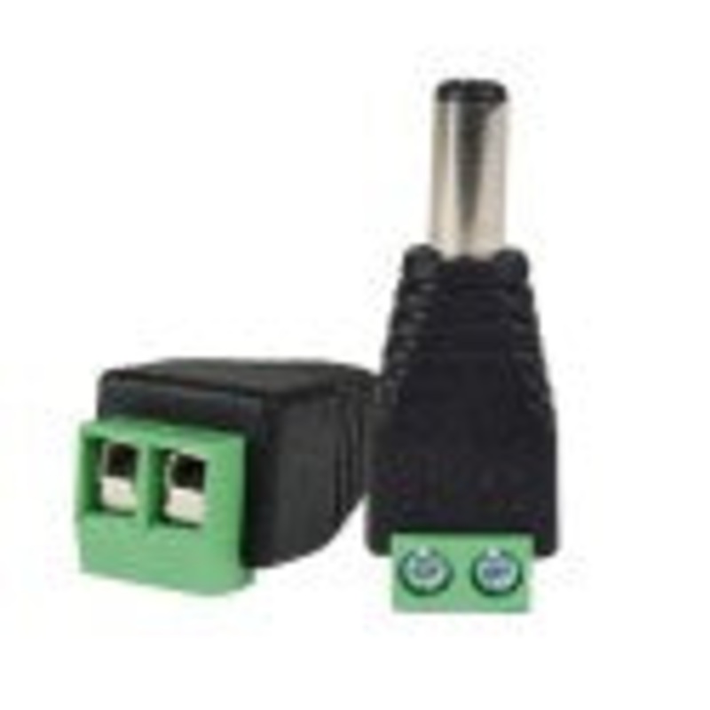 CCTV 12v Terminal -Male DC jack connector plug for CCTV Security Camera