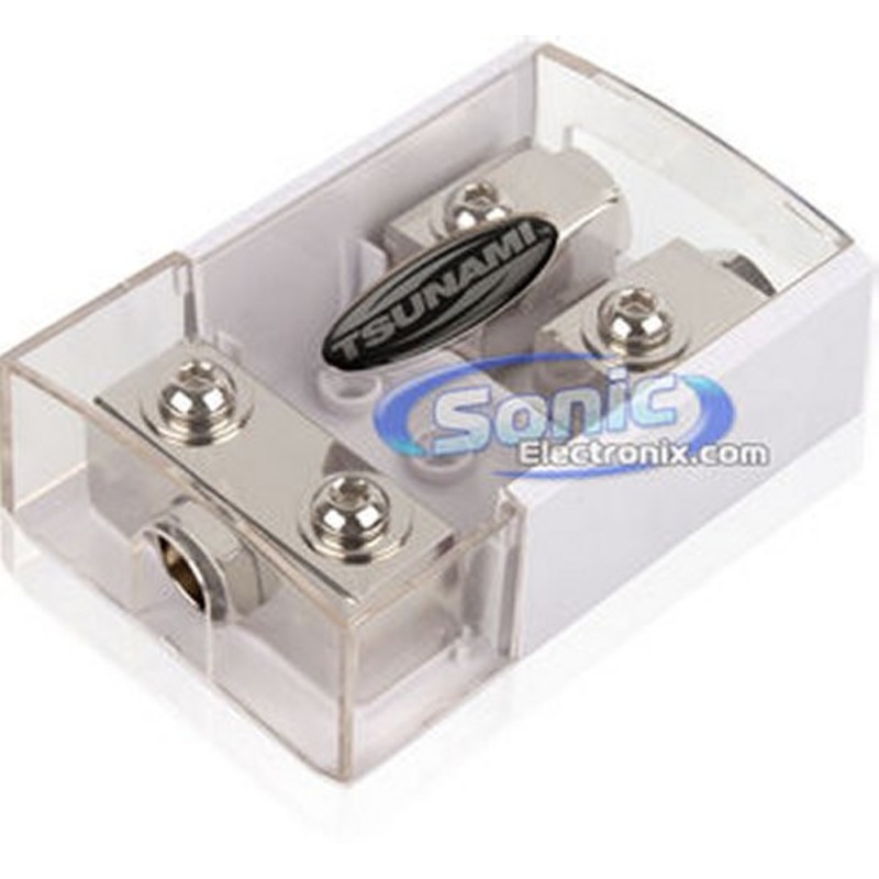 MARINE ANL Fused Distribution Block 2 Position (1) 1/0 AWG IN (2) 1/0 AWG OUT