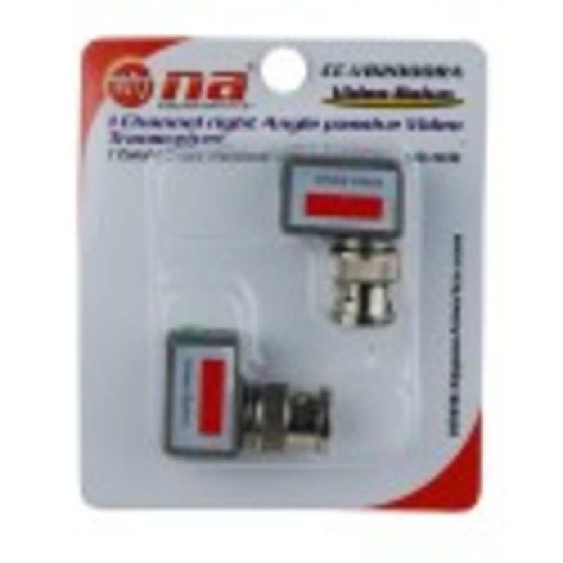 Pair Video Balun Right Angle W/ Terminal- Video Transmission via UTP CAT5 Cable