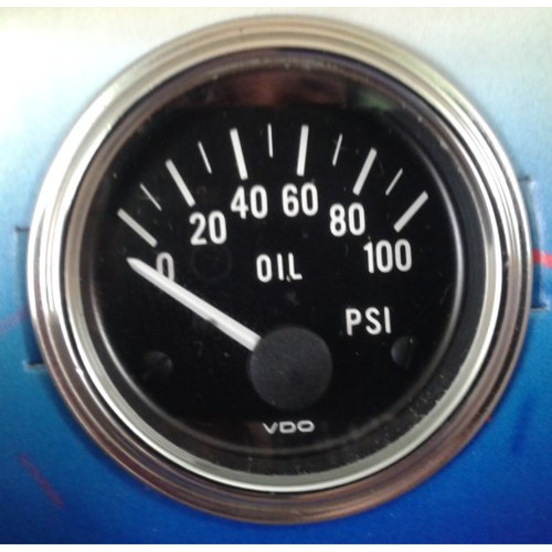VDO Marine 2-1/8Diam, 0-100 PSI Oil Pressure Gauge