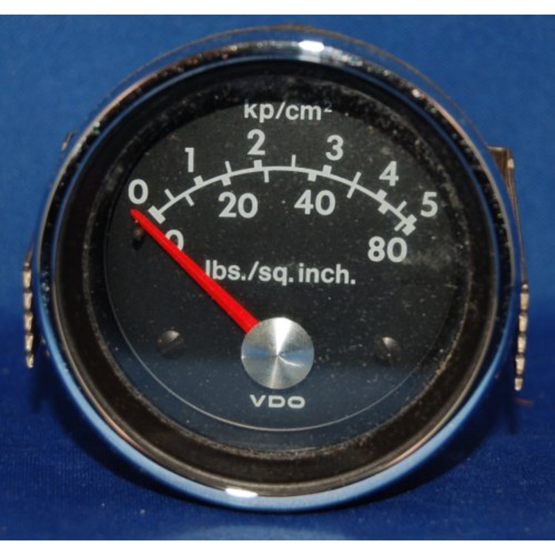 VDO Marine Electric Oil Pressure Gauge 0-80lbs 2-3/8 dia. 12V