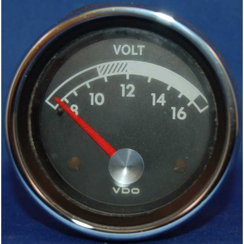 VDO Marine Voltmeter – 2-3/8  8-16 VOLT
