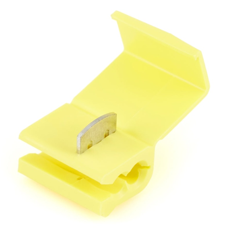 Yellow Instant Tap Quick Splice Connector 12-10 Gauge – 100 Pack