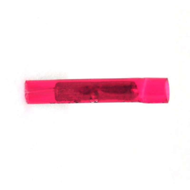 22-18 AWG Nylon Insulated Red Butt Connector – 100 to 1000 Pack – Made in USA