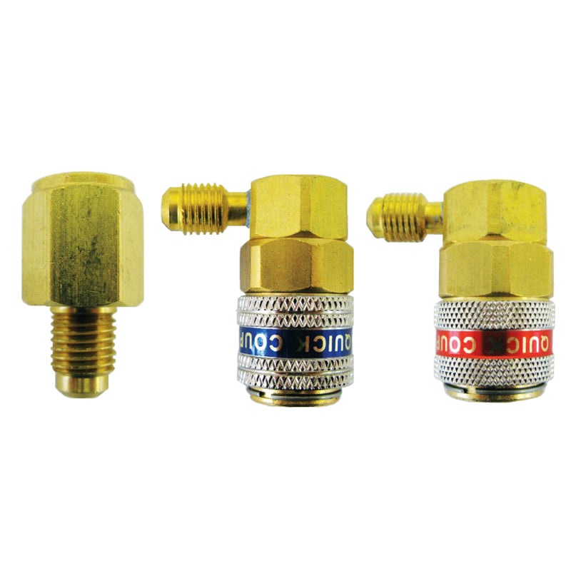 3 pc 90 R-12 to R-134a Conversion Coupler Assortment Kit, each