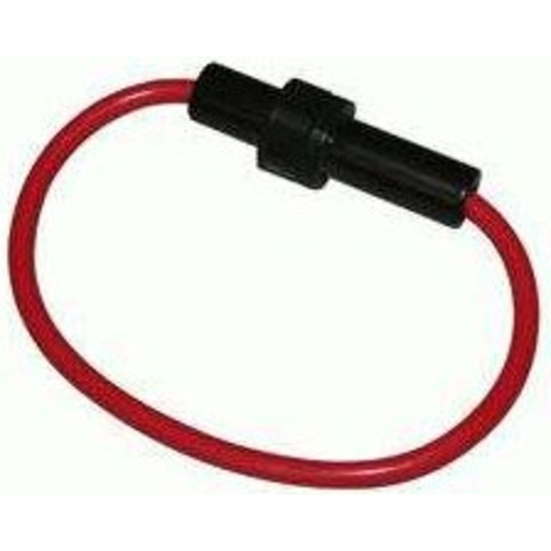 Bakelite Heavy Duty 8 Gauge AGU Glass Inline Fuse Holder