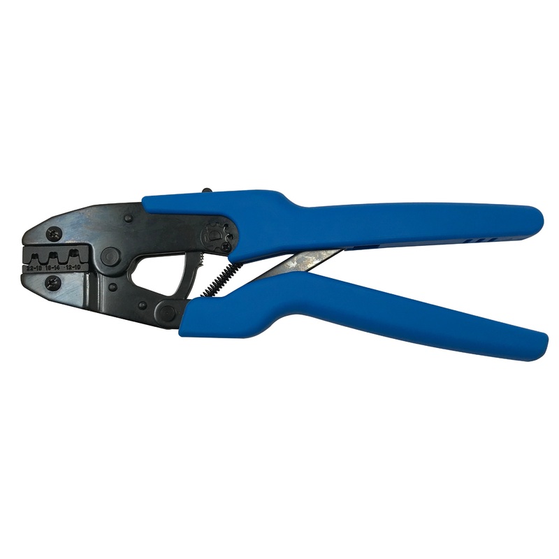 Ratcheting Crimper Tool for 22-10 AWG Non-Insulated & OEM Open Barrel Terminals