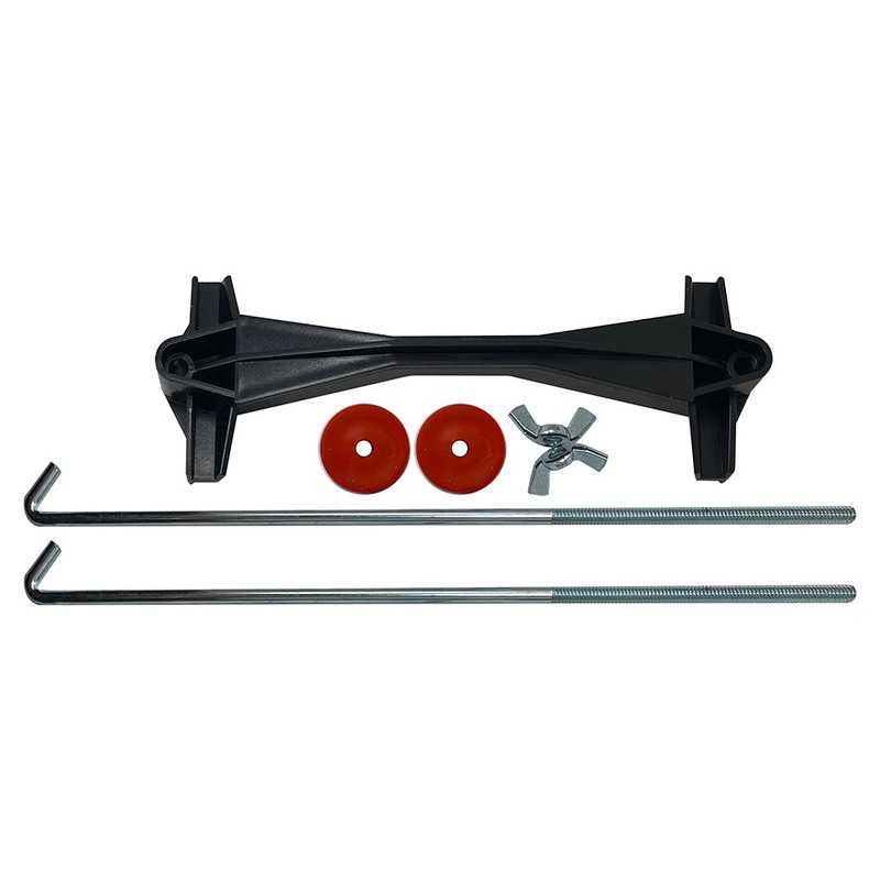 Universal 7 Battery Hold Down Clamp Kit with 12 J-Bolts