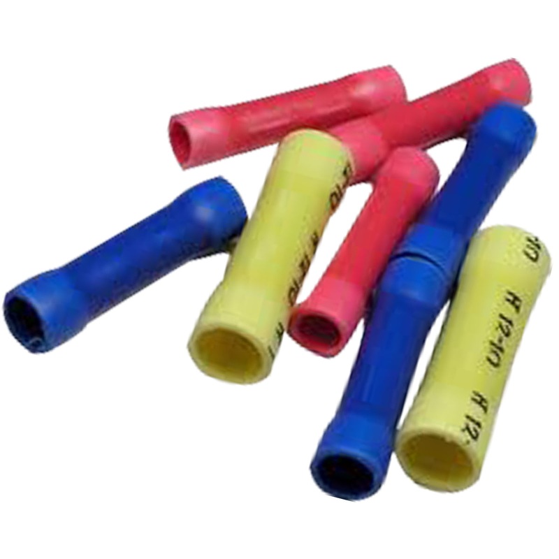 300 Piece Vinyl Insulated Butt Connector Assortment Kit – 100 Each of Red Blue & Yellow