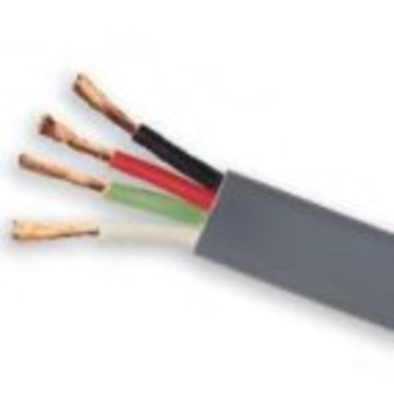 Quad 14/4 Trailer Wire 100 FT – BK, GN, WH, RD