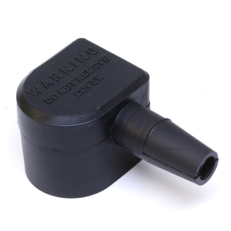 RIGHT ELBOW BOOT 4-8 AWG LAWN AND GARDEN BLACK