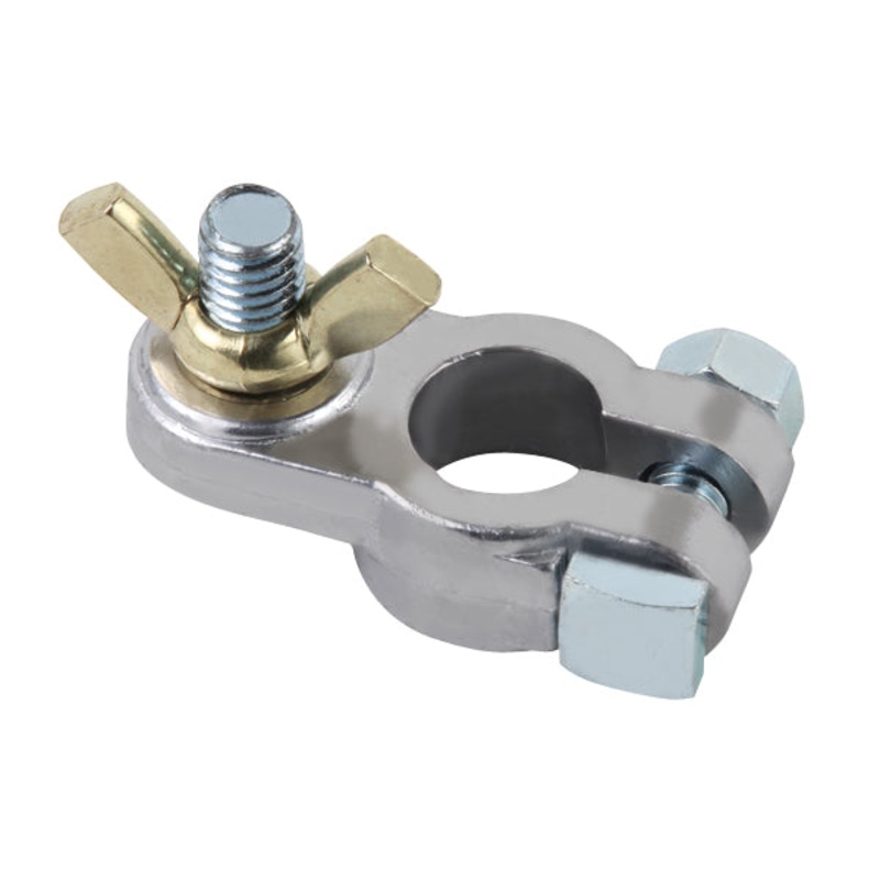 Wing Nut Battery Terminal Negative- clamp Type Brass Plated