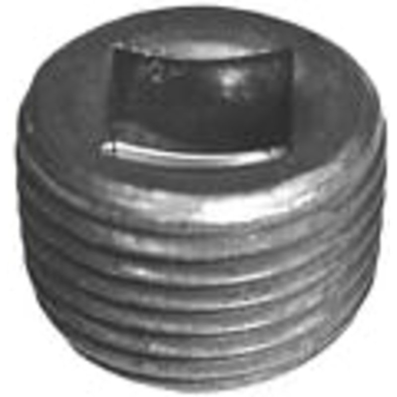 3/8 – Square Head Counter Sunk Pipe Plug, Plain Finish Drain Plug – 1 or 25 Pack