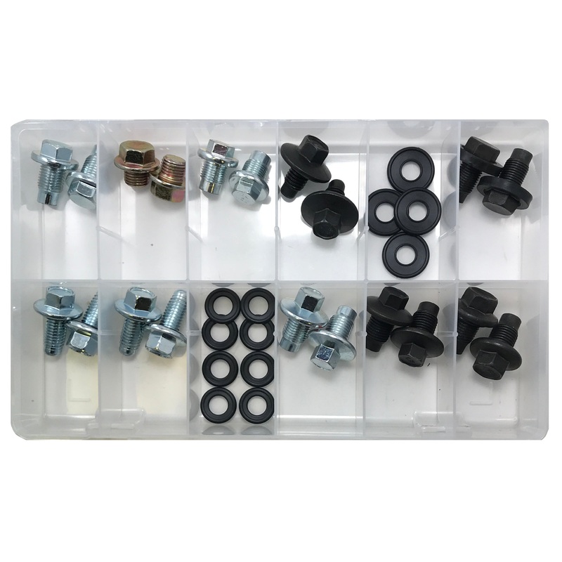 32 Piece Large O.E. Style Oil Drain Plug Assortment