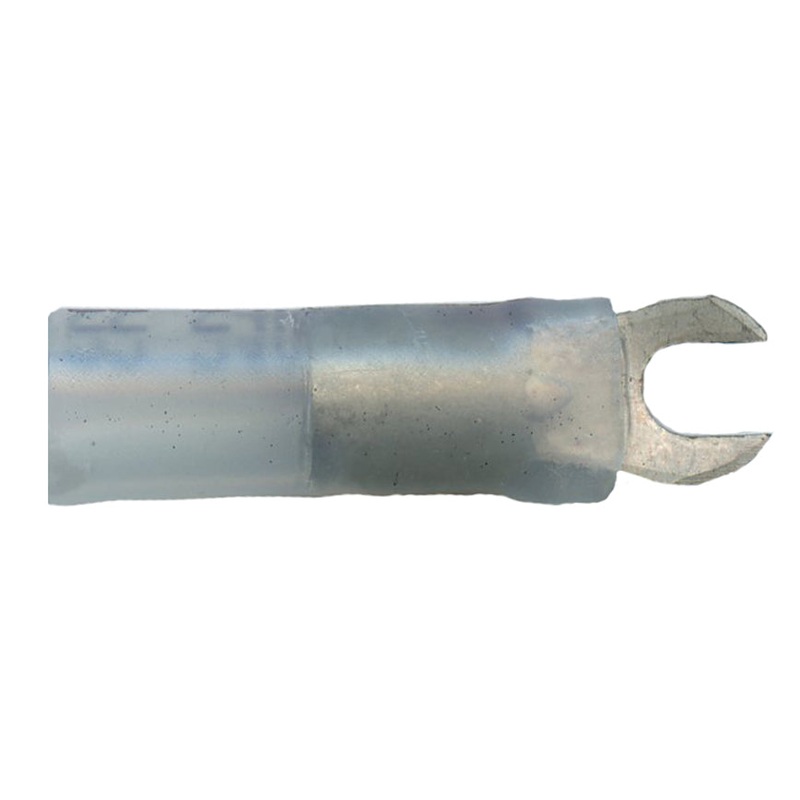 Elektralink Heat Shrink & Solder White Spade Terminal 26-24 Gauge #6 Stud – 10 to 500 Pack