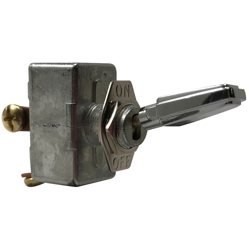Universal Zinc Diecast Toggle Switch ON / OFF SPST – 12 Volts @50 Amps – 1 or 2 Pack