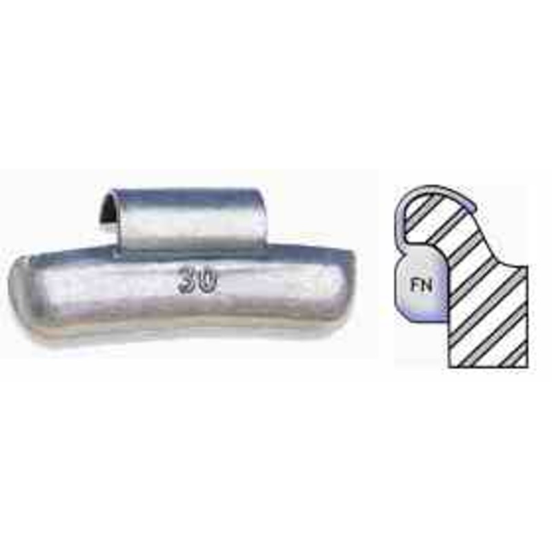 10 Gram Coated Lead Alloy Rims for Japanese Product, 25 per box