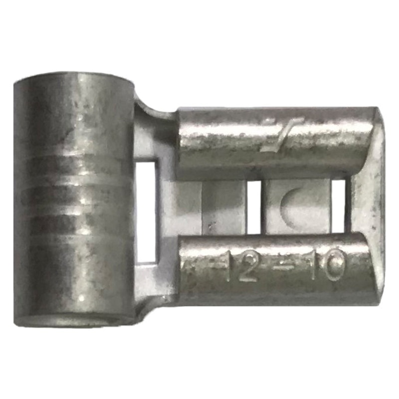 12-10 AWG Non-Insulated Female Flag Terminals – 0.250 Tab – 100 or 1000 Pack – Made in USA