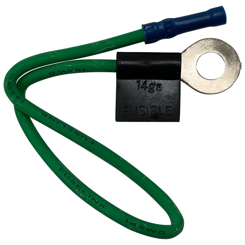 14 AWG Fusible Link – Ford Starter Solenoid – 5/16 Ring – Green – 1 or 2 Pack