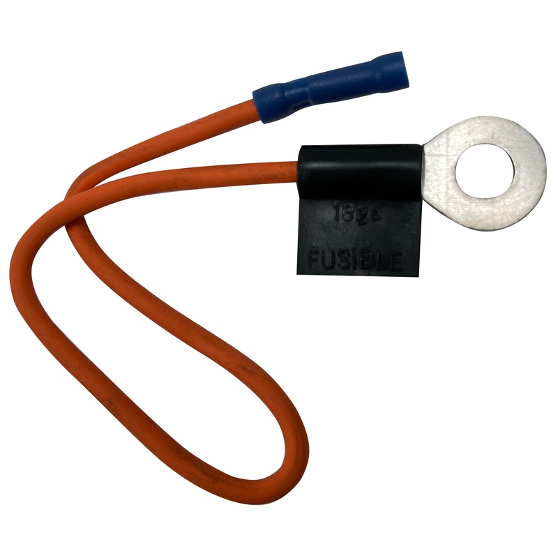 16 AWG Fusible Link – GM Starter Solenoid – 5/16 Ring – Orange – 1 or 2 Pack