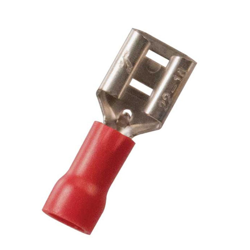 22-18 AWG Vinyl Insulated Female Quick Disconnect Connector – 0.205 Tab – 100 or 300 Pack