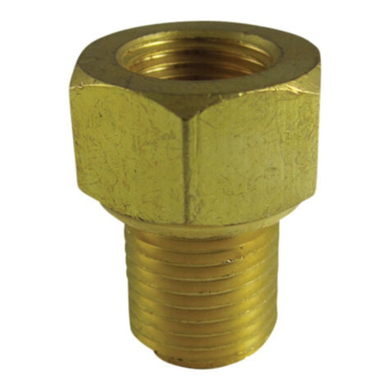 Brake Line Surface Seal Adapter – 1/4 Tube – 7/16-24 Female to 1/2-20 Male Inverted Flare – Each