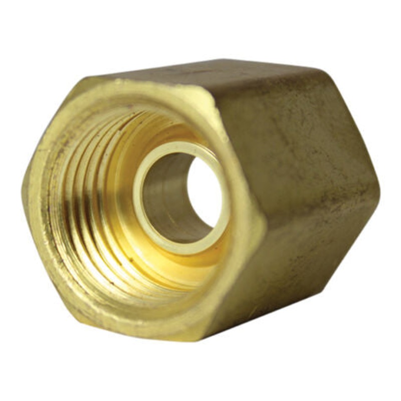 Brake Line Union Invert Flare Tube Nut 3/8 x 5/8 – 18 TPI – 10 Pack