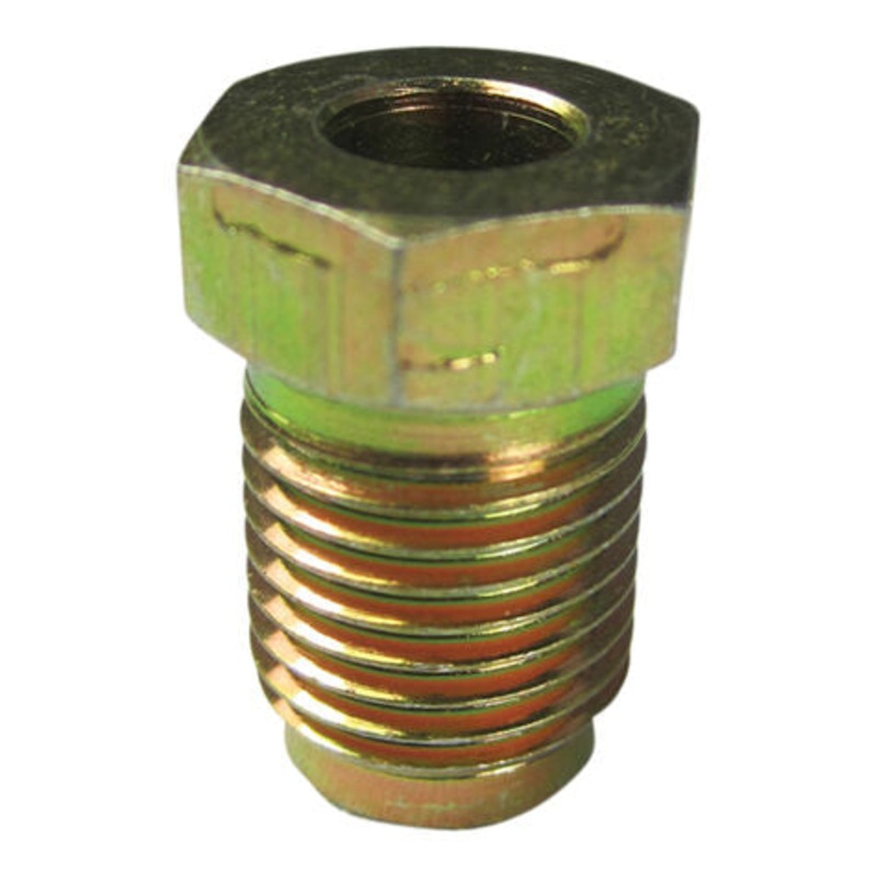 Bubble Flare Tube Nut – 1/4 Line – 12mm x 1.25 Thread – Gold – Fits Ford – 10 Pack