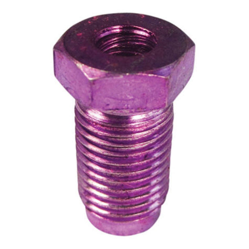 Bubble Flare Tube Nut – 3/16 Line – 3/8-24 Thread – Violet/Red – 10 Pack