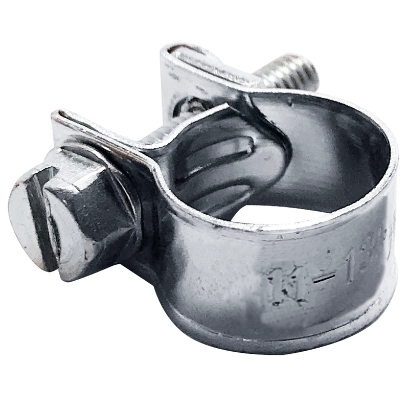 Fuel Injection Hose Clamps – Solid Band – 1/4 – 10 or 100 Pack