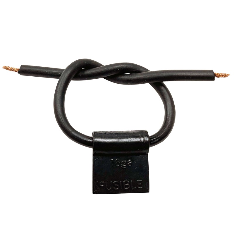 Fusible Link 16 Gauge General Use Pigtail For Rear Window Defogger – BLACK – 1 or 2 Pack