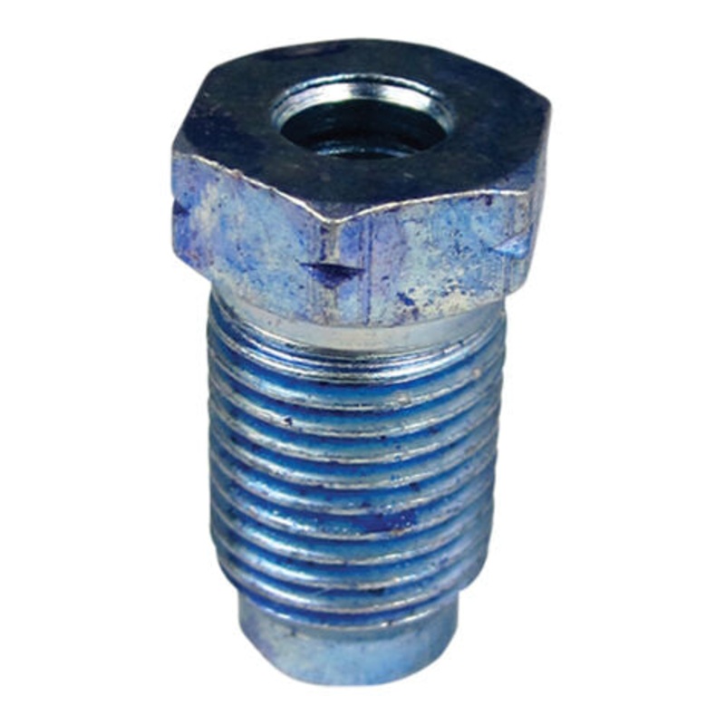 Long Bubble/Inverted Flare Tube Nut – 3/16 Line – 10mm x 1.0 Thread – Blue – Fits Toyota & GM – 10 Pack