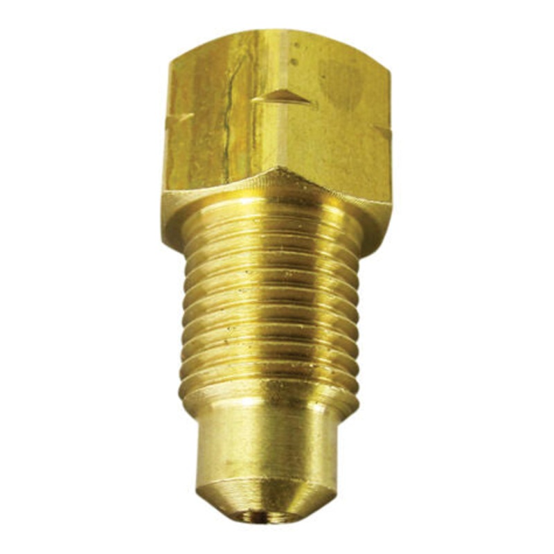 Metric Brake Line Adapter – 3/16 Inverted Flare (3/8-24 Female) to 3/16 Bubble Flare (M10 x 1.0 Male) – Each