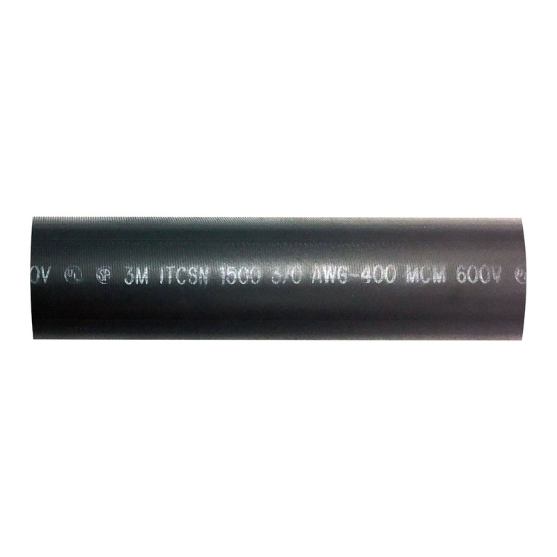 3:1 Heavy Wall Heat Shrink Tubing – Adhesive-Lined – 1.5 ID – Black – 6 Length – Fits 3/0-4/0 AWG
