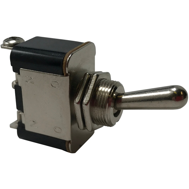 Heavy Duty Metal Toggle Switch ON / ON – 25 Amps @12 Volt – 1 or 2 Pack