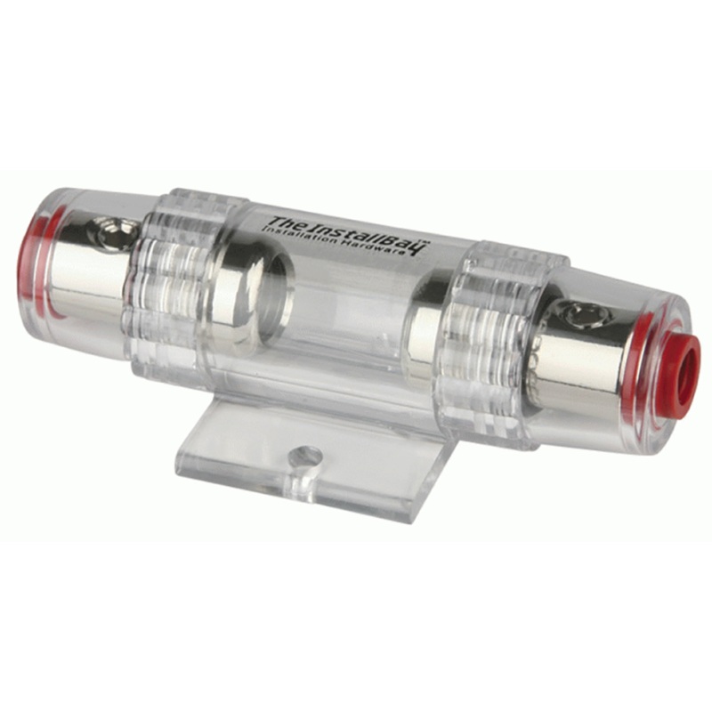 Inline AGU Fuse Holder Nickel Plated – 4 to 8 Gauge