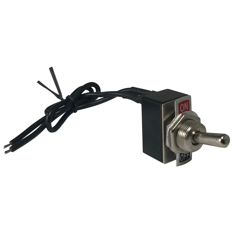 Mini Metal Toggle Switch Standard ON / OFF SPST – 2 Amps @ 250 Volts W/ 6 Inch Leads