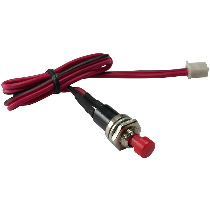 Mini Plug In Valet Push Button Switch With Leads – 1/4 Mounting