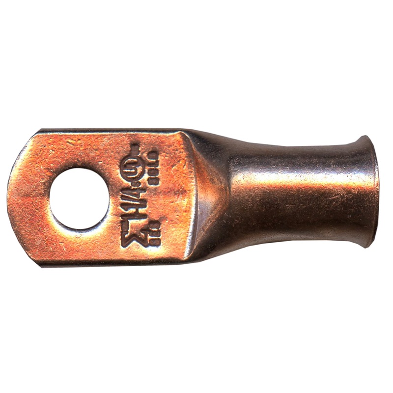 Standard Copper Lug 1 AWG 1/4 Ring Size – 1 or 10 Pack