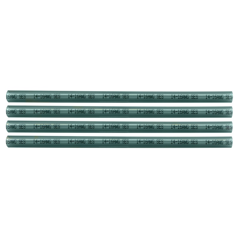 Tinted Semi-Rigid Adhesive-lined Heat Shrink Tubing 3:1 Blue .245 ID 16-14 AWG – 12 Inch 4 Pack