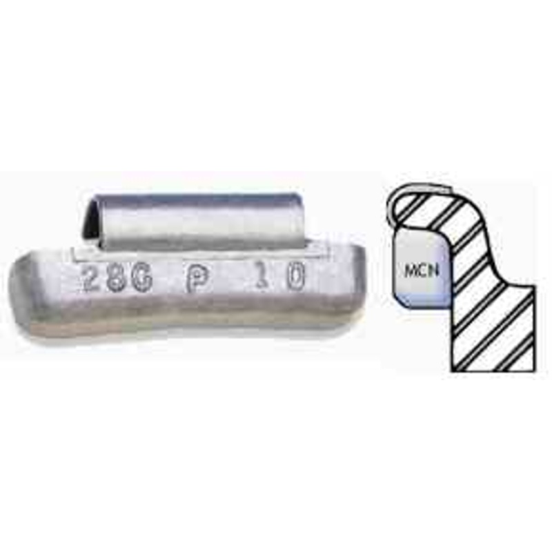 1-3/4 Oz Coated Wheel Weight for Later Alloy Wheels, 25 per box